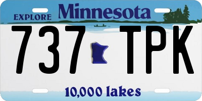 MN license plate 737TPK