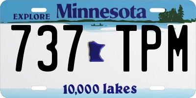 MN license plate 737TPM