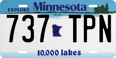 MN license plate 737TPN