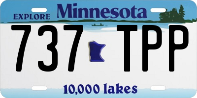 MN license plate 737TPP