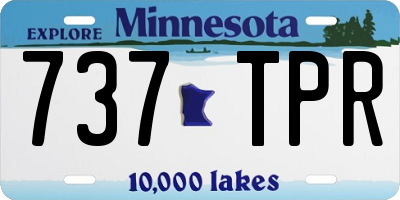 MN license plate 737TPR
