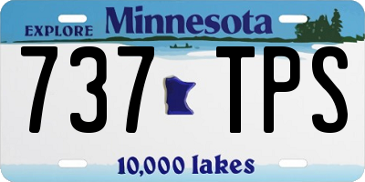 MN license plate 737TPS