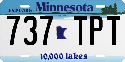 MN license plate 737TPT
