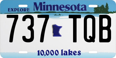MN license plate 737TQB