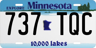 MN license plate 737TQC