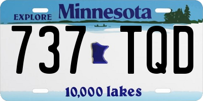 MN license plate 737TQD