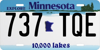 MN license plate 737TQE