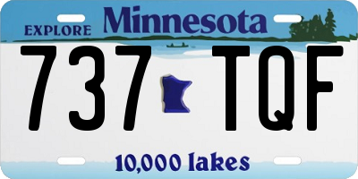 MN license plate 737TQF