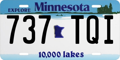 MN license plate 737TQI
