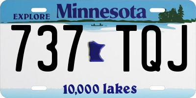 MN license plate 737TQJ
