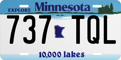 MN license plate 737TQL