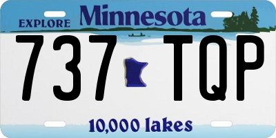 MN license plate 737TQP
