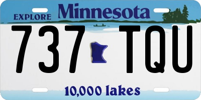 MN license plate 737TQU