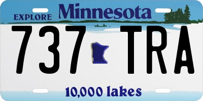 MN license plate 737TRA