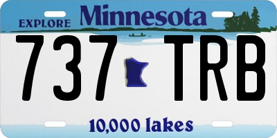 MN license plate 737TRB