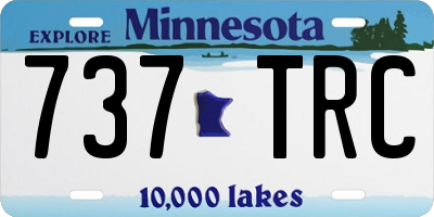 MN license plate 737TRC