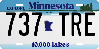 MN license plate 737TRE