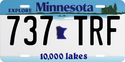 MN license plate 737TRF