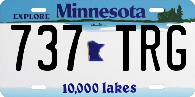 MN license plate 737TRG