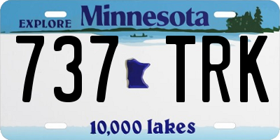 MN license plate 737TRK