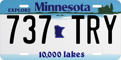 MN license plate 737TRY