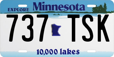 MN license plate 737TSK