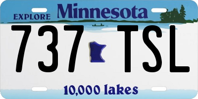 MN license plate 737TSL