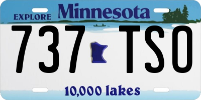 MN license plate 737TSO