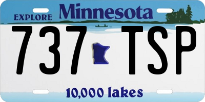 MN license plate 737TSP
