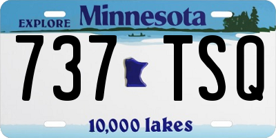 MN license plate 737TSQ