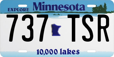 MN license plate 737TSR