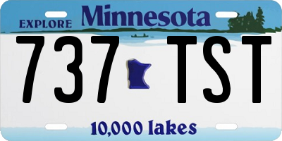 MN license plate 737TST