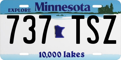 MN license plate 737TSZ
