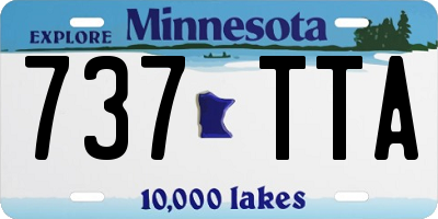 MN license plate 737TTA