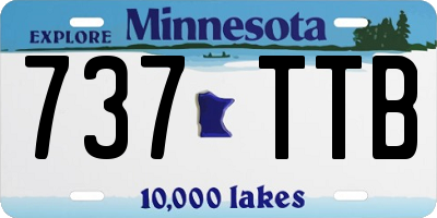 MN license plate 737TTB