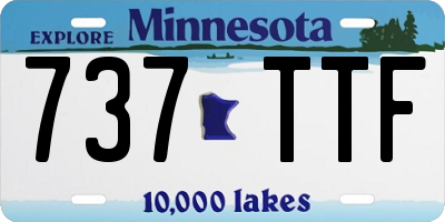 MN license plate 737TTF