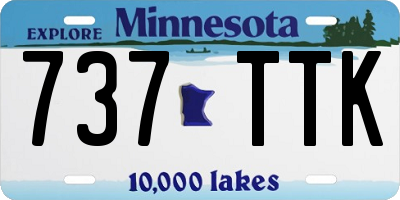 MN license plate 737TTK