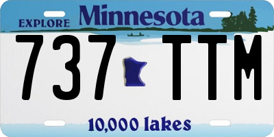 MN license plate 737TTM