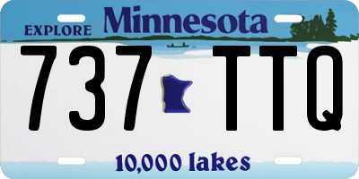MN license plate 737TTQ