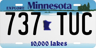 MN license plate 737TUC