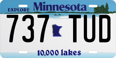 MN license plate 737TUD