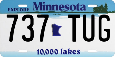 MN license plate 737TUG
