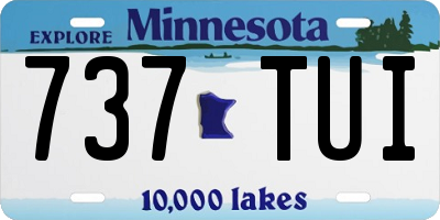 MN license plate 737TUI
