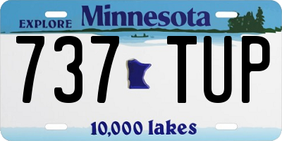 MN license plate 737TUP