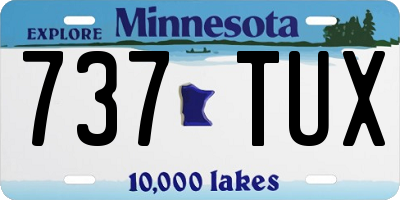 MN license plate 737TUX