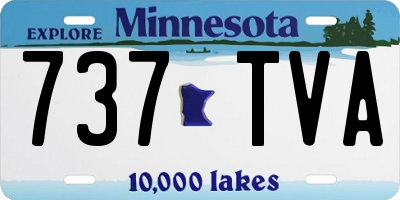 MN license plate 737TVA