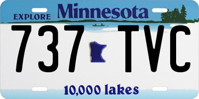MN license plate 737TVC
