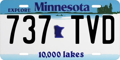 MN license plate 737TVD