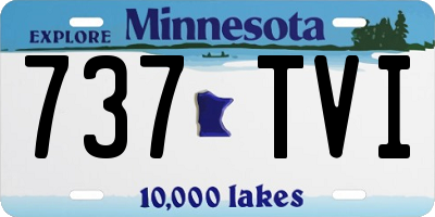MN license plate 737TVI
