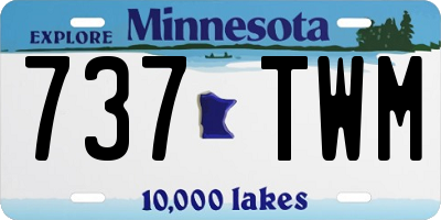 MN license plate 737TWM
